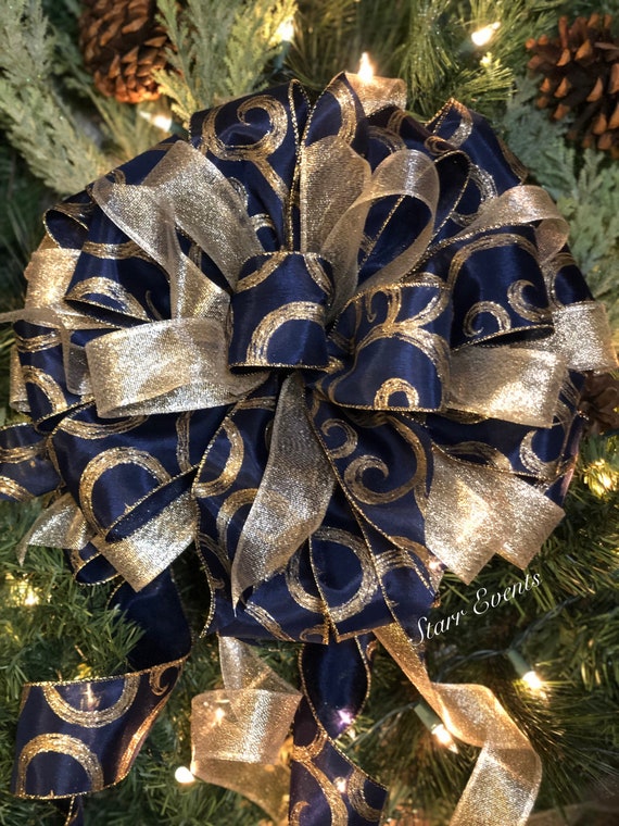Gold bows for christmas tree deals