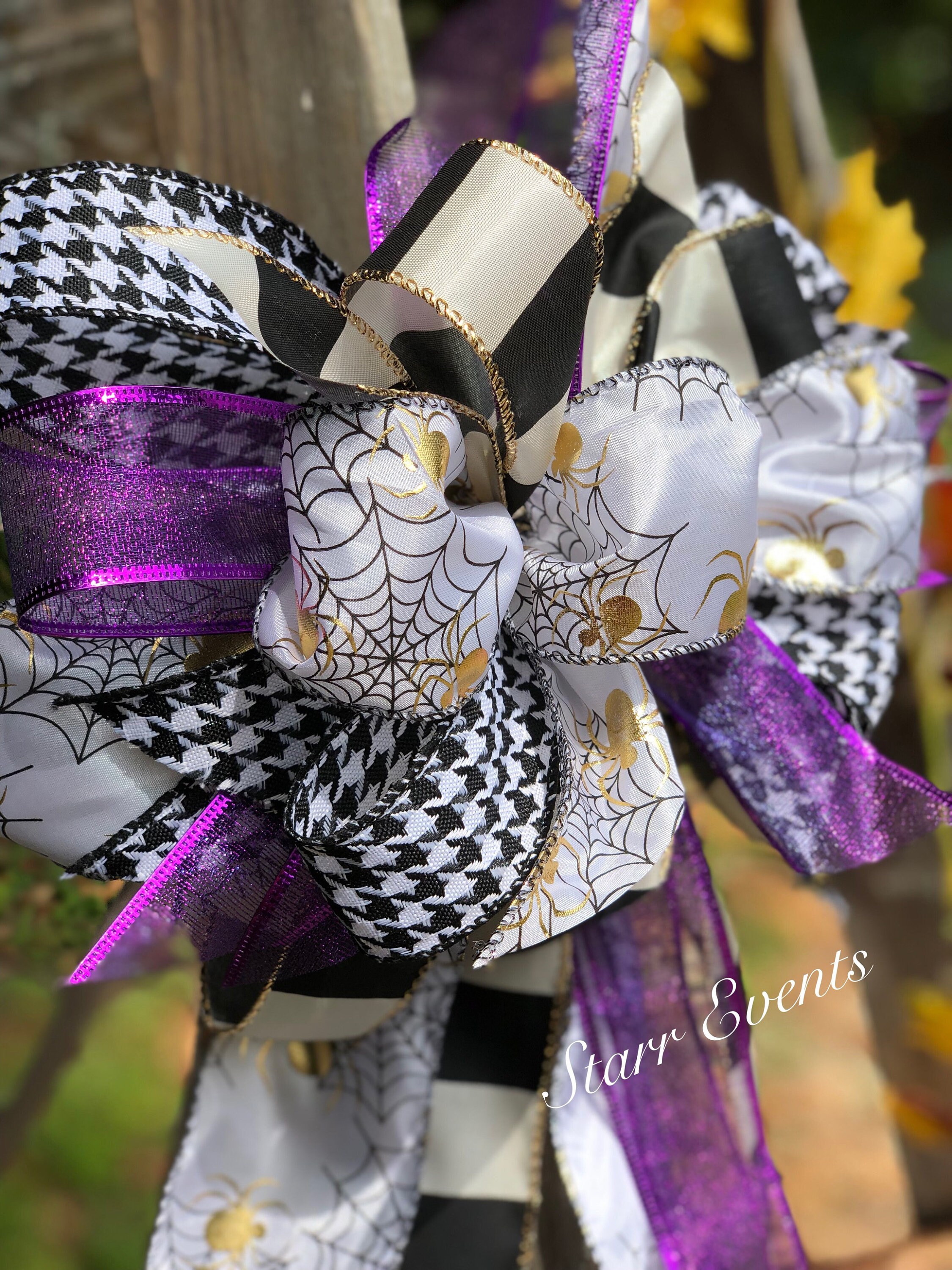 Halloween bow. Halloween decor. Halloween Wreath bow. Fall | Etsy
