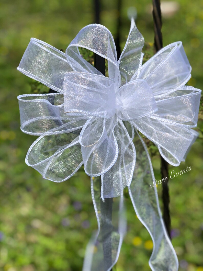 Wedding bows for pews. Wedding decor. Wedding decorations. | Etsy