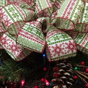 Christmas tree topper Christmas tree bows. Sweater Christmas ribbon. Christmas decor. Christmas decorations. Christmas door decor. bild 8