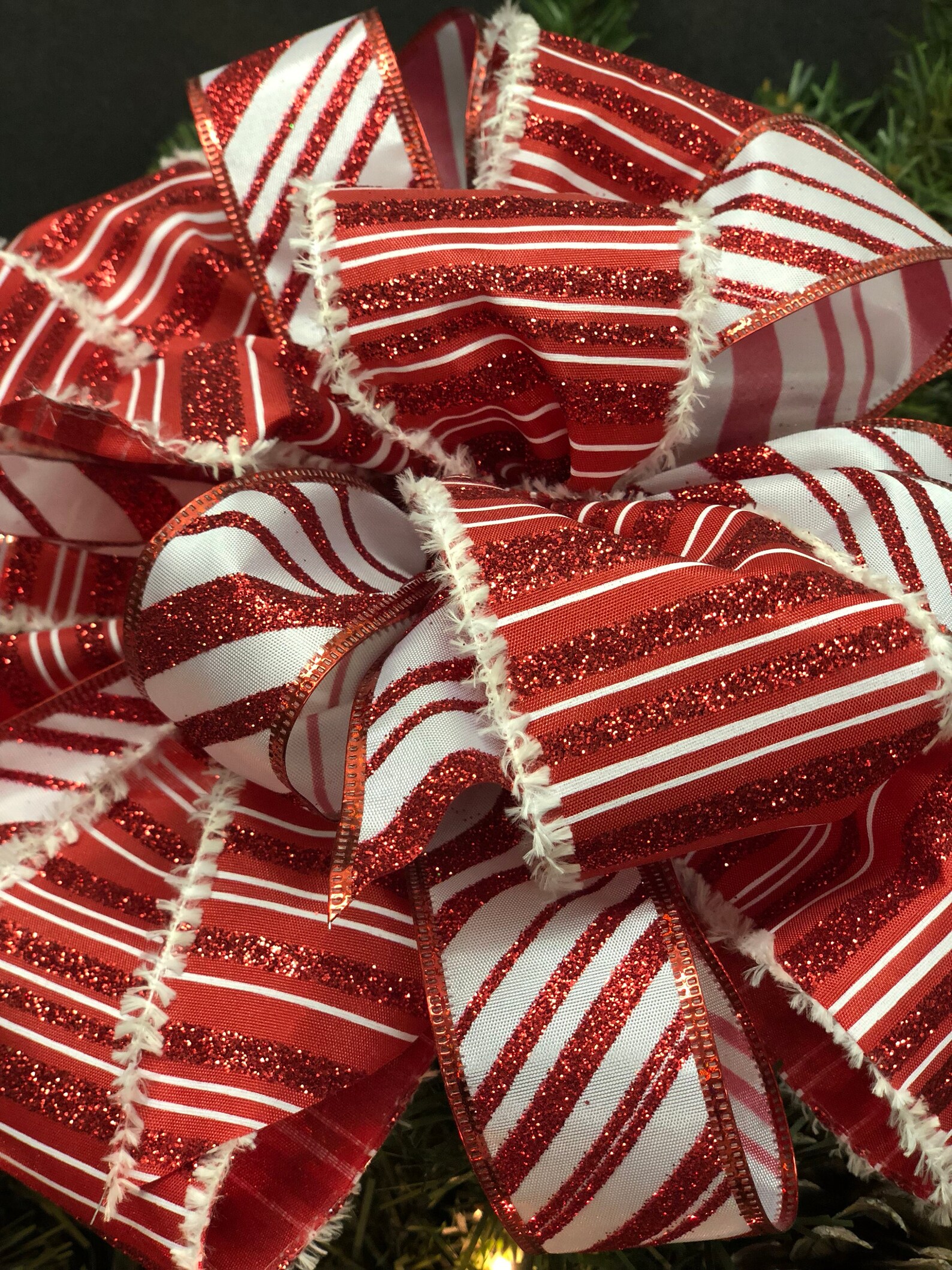 Christmas Decorations. Christmas Wreath Bows. Christmas Ribbon Etsy