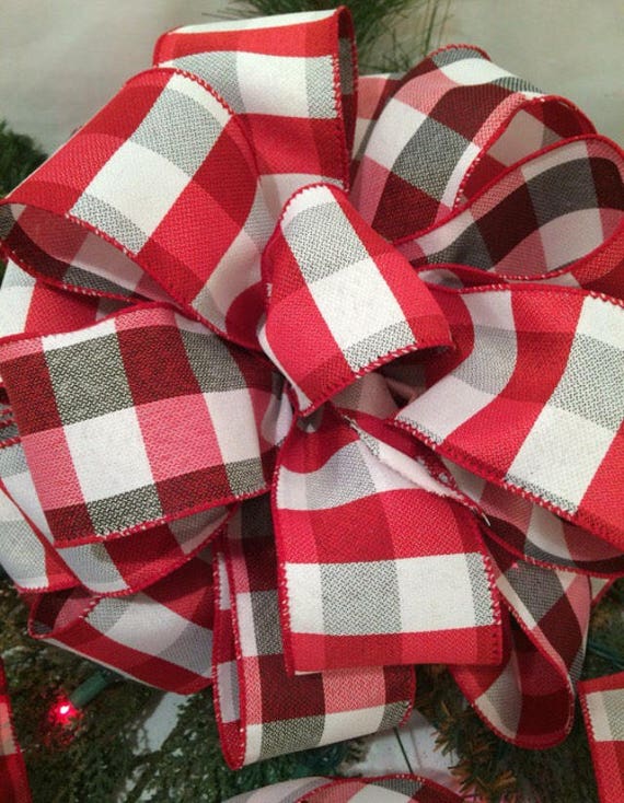 Red Ribbon Bow Large Bows for Gift Wrapping Decorative Christmas Bows 