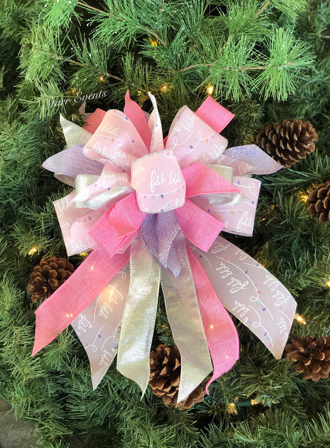 Pink Christmas Bows 