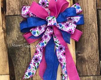 Spring decor. Floral Spring Wreath bow. Spring decorations. Bows for wreaths. Easter Wreath bow. Spring bows. Bows for Spring. lantern bows