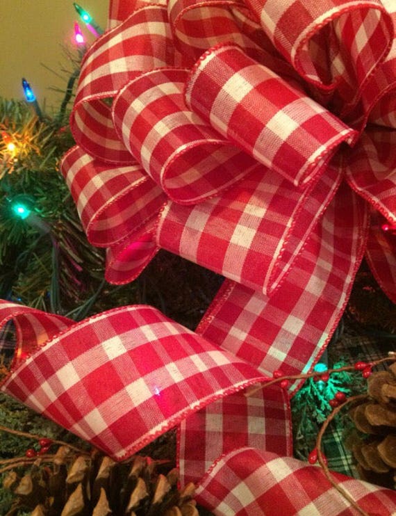 christmas tree topper large christmas tree bow christmas decor rustic christmas plaid bow rustic christmas ribbon primitive christmas bows - Large Christmas Bows christmas tree topper large christmas tree bow christmas decor rustic christmas plaid bow rustic christmas ribbon primitive christmas bows - Large Christmas Bows