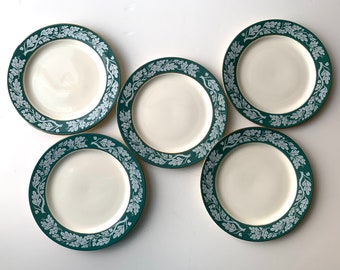 Homer Laughlin Vintage Semi Vitreous China Plates set of 5