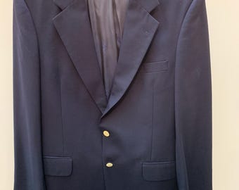 Burberrys ‘ Vintage USA Made Navy Artisan Portsmouth NH Wool Blazer