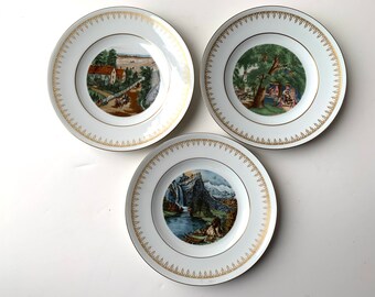 Bing & Grondahl Vintage Plates Set of 3 The Currier Collection