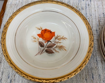 American Limoges Vermilion Rose Small bowls