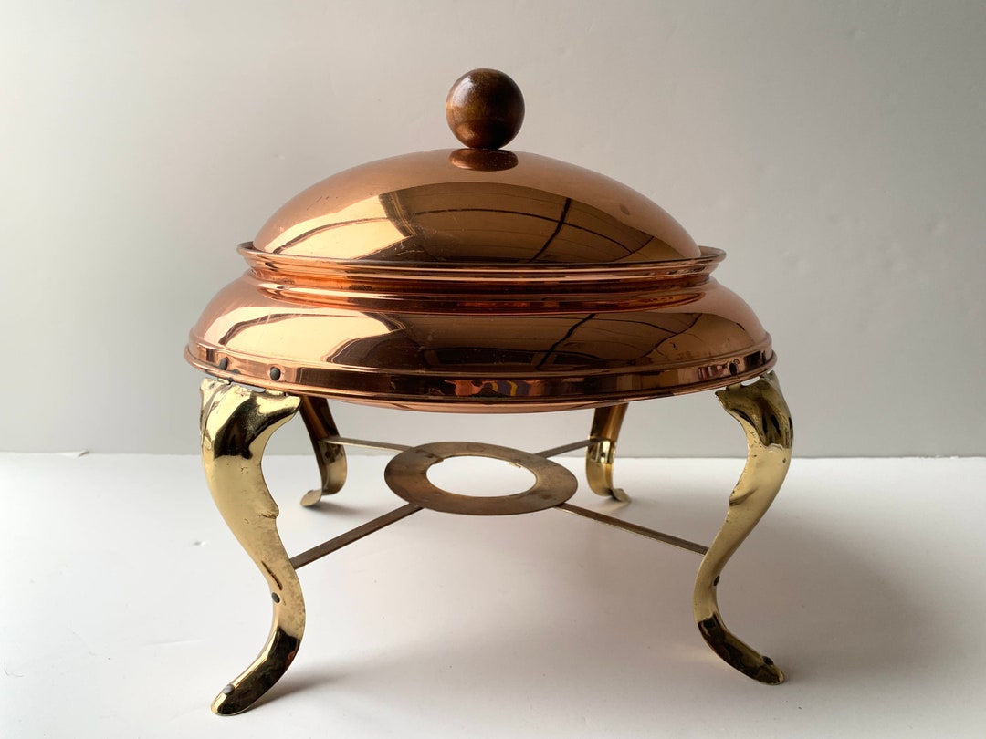Vintage French Chafing Dish Copper and Brass Etsy