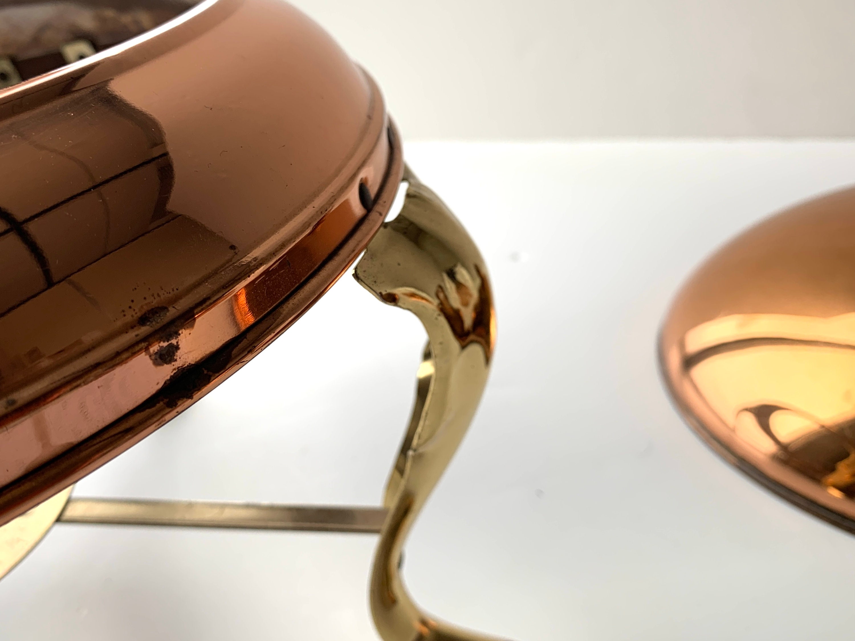 Vintage French Chafing Dish Copper and Brass Etsy