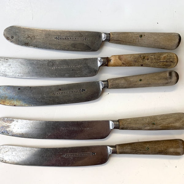 Wm Greaves & Sons Antique Vintage Knives lot of 5