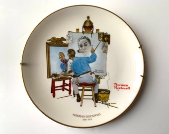 Gorham Norman Rockwell Vintage Collectible Plate Wall Hanging 1894-1978