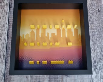 LEGO® Minifigure Display Frame for Spider-Verse Series | Holds 12 Figures + Accessories | Custom Colours | Wall Mount or Shelf Display