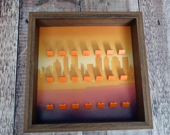 LEGO® Minifigure Display Frame | Holds 1–21 Figures | Custom Colours | Wall Mount or Shelf Display | Dust-Free Collection Case