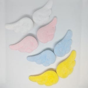 Kawaii Pastel Cupid Angel Cosplay Costume Flocked Wing Hair Clips (Pastel Colors)