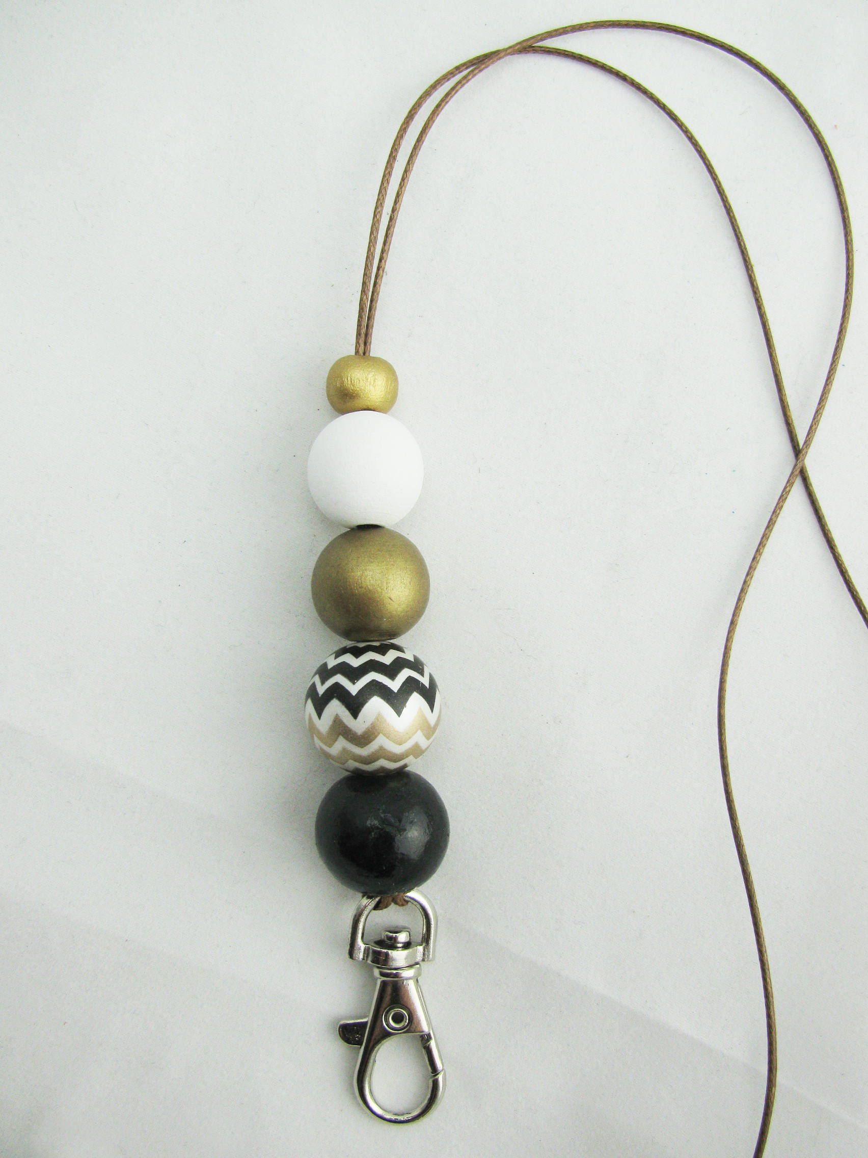 Beaded Lanyard for Badges, Lanyard for Keys, Beaded Lanyard, Teacher