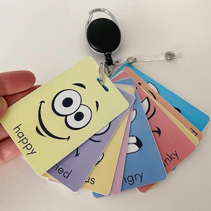 Mood Monsters - Emotion Visual Cards, Support Cards, Support for Early Learning, Special Education, Lanyard Visual Cards, Emotions Cards