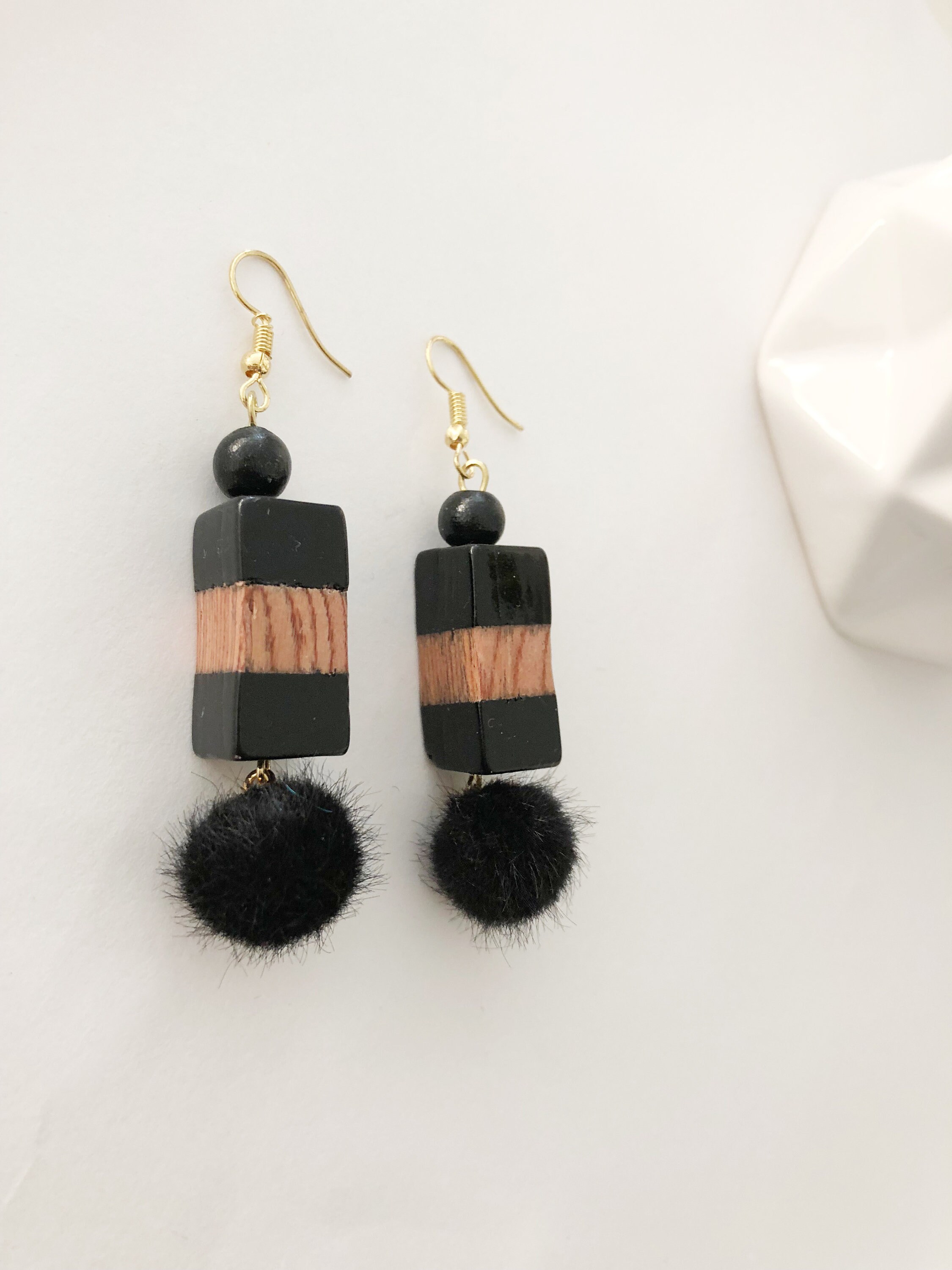 Resin bead drop earrings beaded earrings tassel earrings Etsy