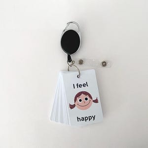 I feel - Emotion Visual Cards, Support Cards, Support for Early Learning, Special Education Cards, Lanyard Visual Cards, Emotions Cards