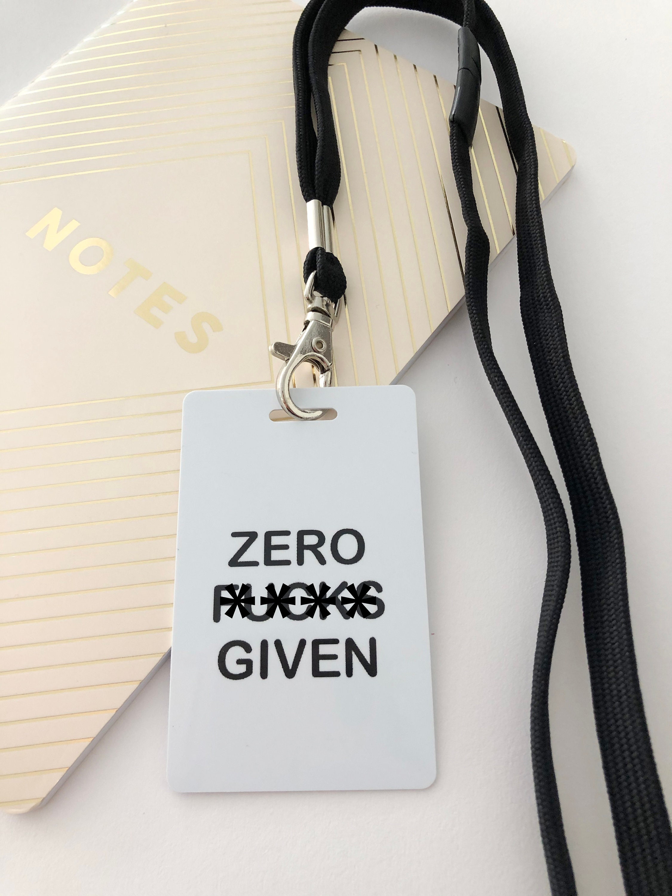 Funny quote lanyard funny gift adult funny office gift Etsy