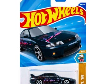 Hot Wheels '70s VS '90s Nissan Skyline GT-R BCNR33 Blue HKS #144
