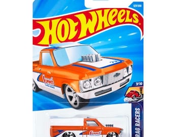 Hot Wheels Custom '72 Chevy Luv Orange HW Drag Racers Diecast Toy Race Car