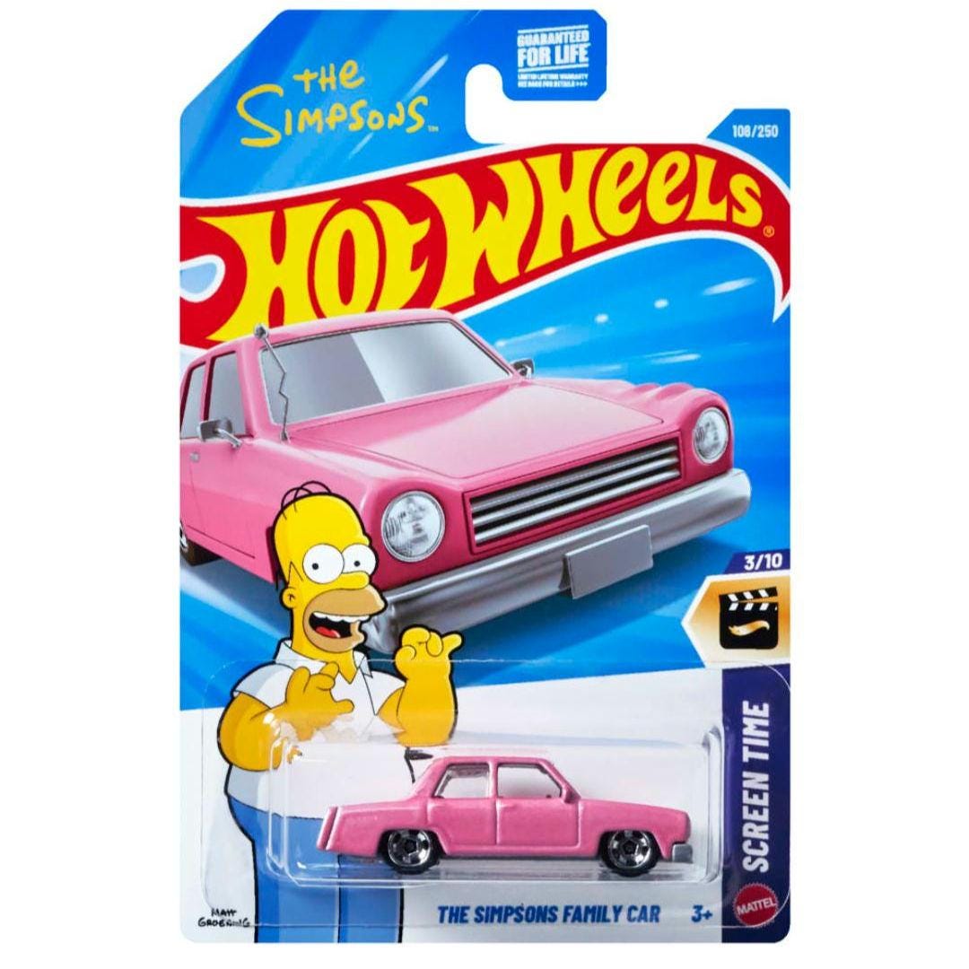 Hot Wheels the Simpsons Family Car Screen Time Pink Diecast Car 1
