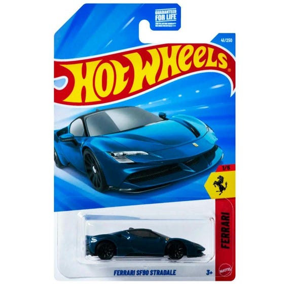 Hot Wheels Ferrari SF90 Stradale Blue - Etsy
