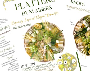 Bridgerton Inspired Cheese Platter. Charcuterie Follow my 5 Steps How to Guide. Digital Download Printable. Bridal Shower Wedding Birthday