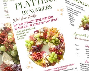 Charcuterie Wreath Platter - Follow my Steps to creating your Festive Charcuterie Wreath Platter at Home How To Guide Digital Download