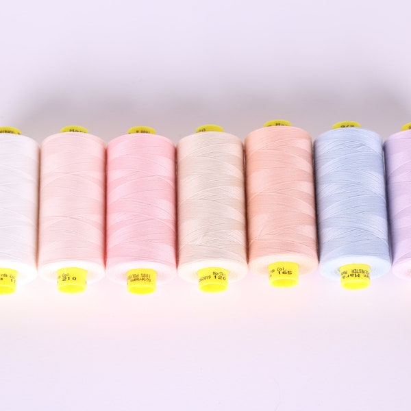 Gütermann Thread Mara 120. Pastel Tones. 1000 Meters / 1093 YDs