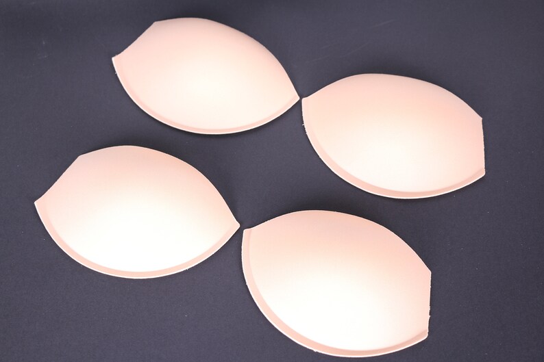 Thin Padding Molded Bra Cups With Seams Inserts or Sewn in Etsy