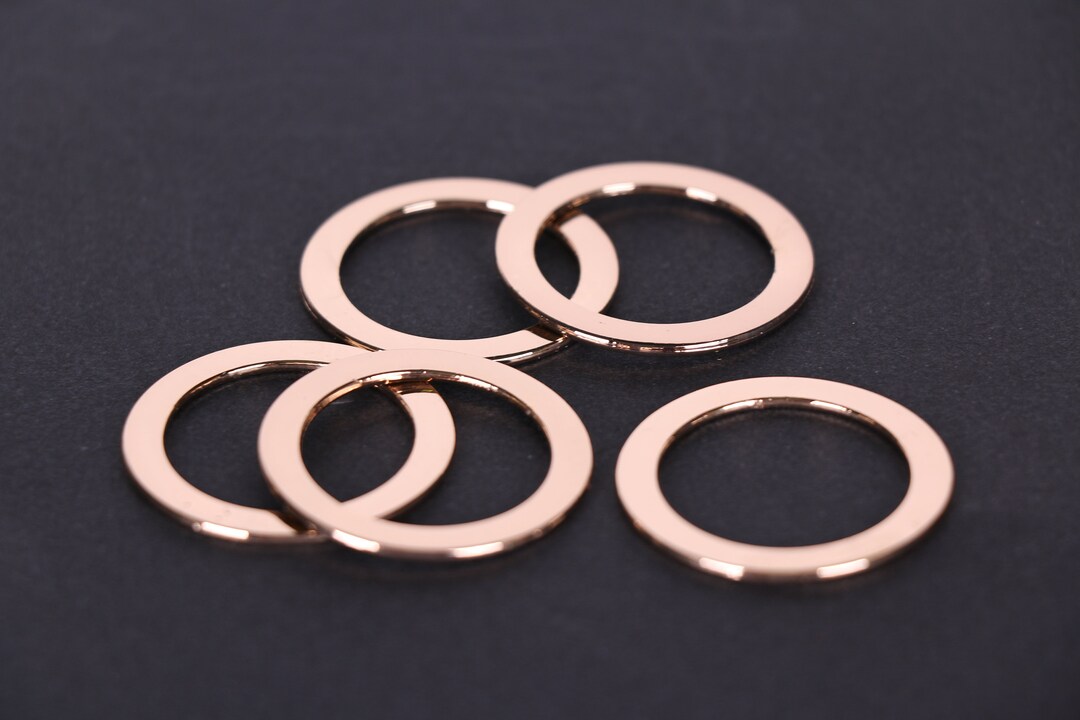Light Gold Swimsuit Ring 24 Mm 1 Pair Swimwear Rings Etsy