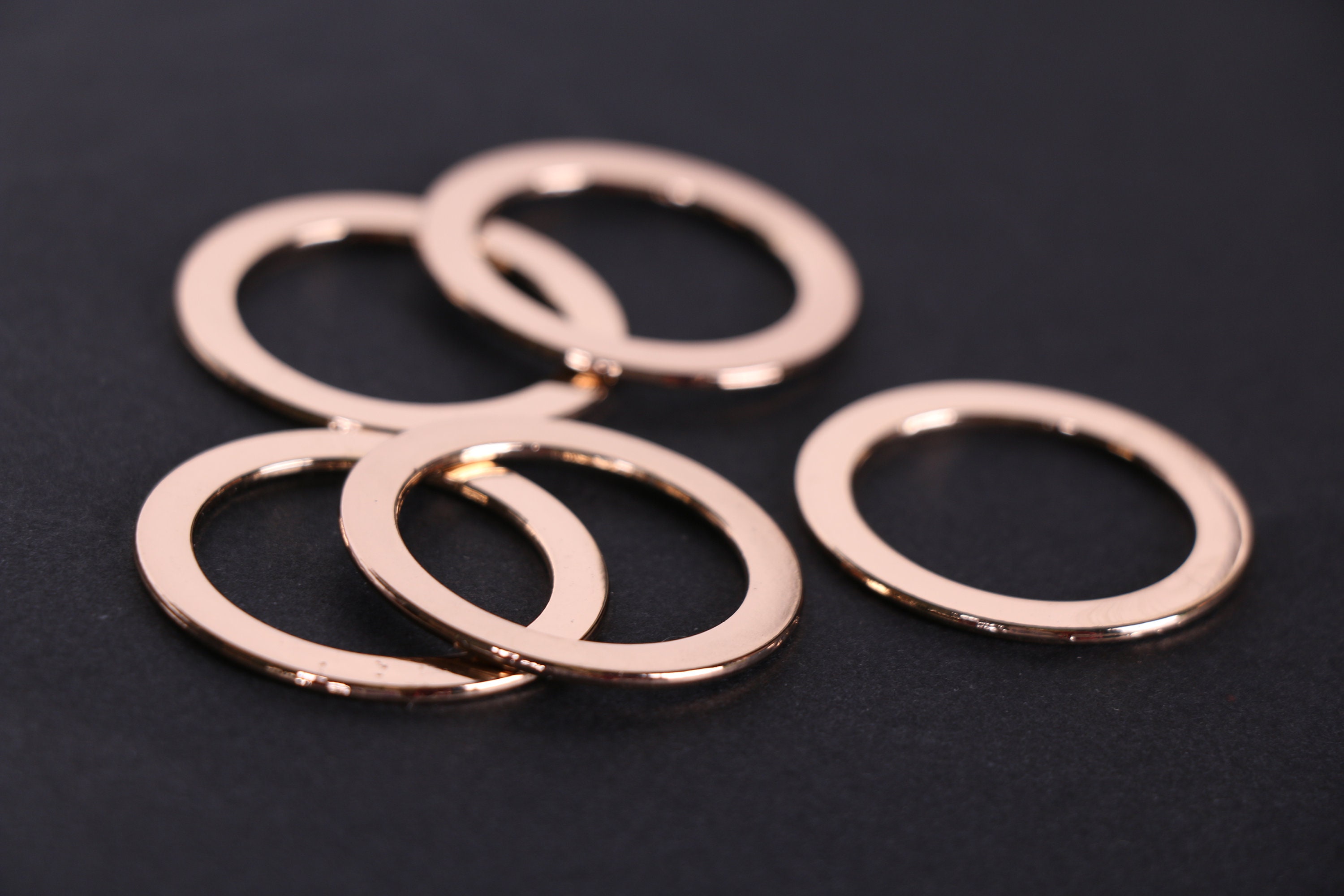 Light Gold Swimsuit Ring 24 Mm 1 Pair Swimwear Rings Etsy