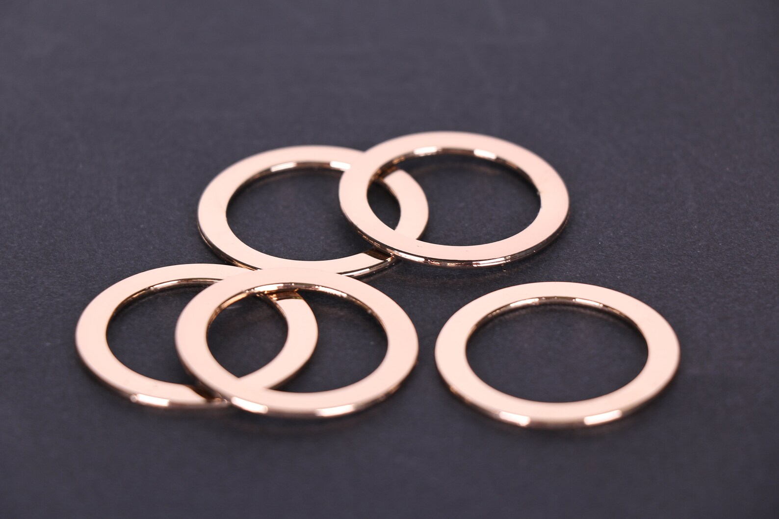 Light Gold Swimsuit Ring 24 Mm 1 Pair Swimwear Rings Etsy