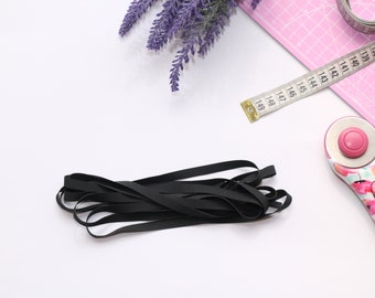 Swimwear Elastic Black 8 mm (5/16").