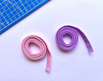 Channeling | Bra Wire Casing 3/8" (1 cm) in pink or lilac orchid color. Sold by 3 or 5 meters