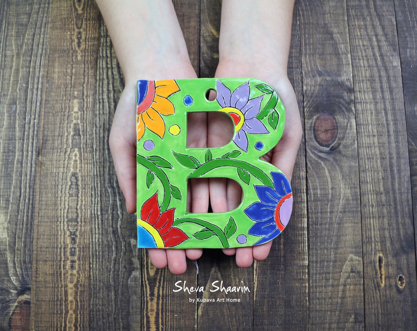 Ceramic Letter for Custom Name Sign Personalized Wall Decor Etsy