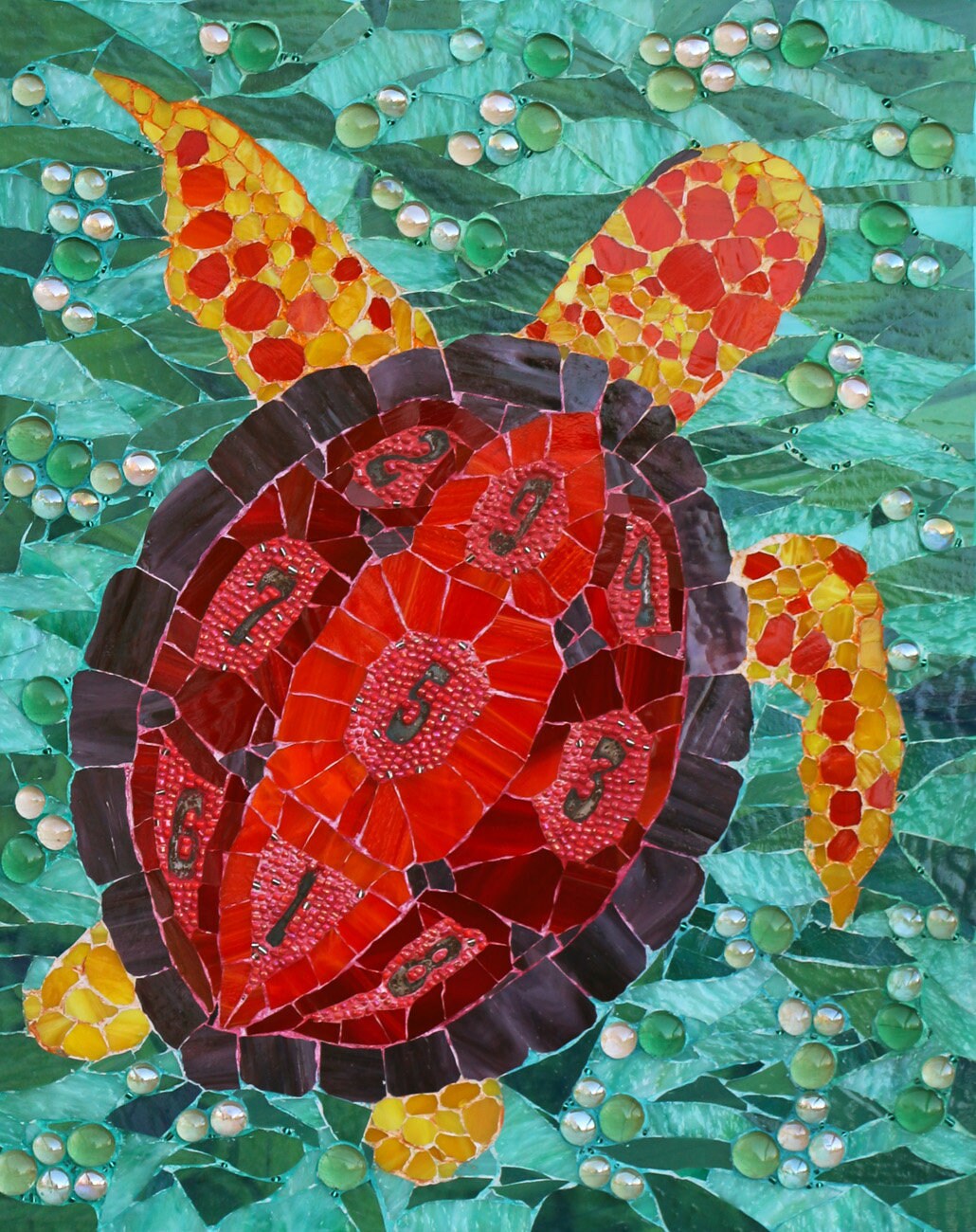 Buy Sea Turtle Mosaic Art Ocean Marine Wall Art Stained Glass