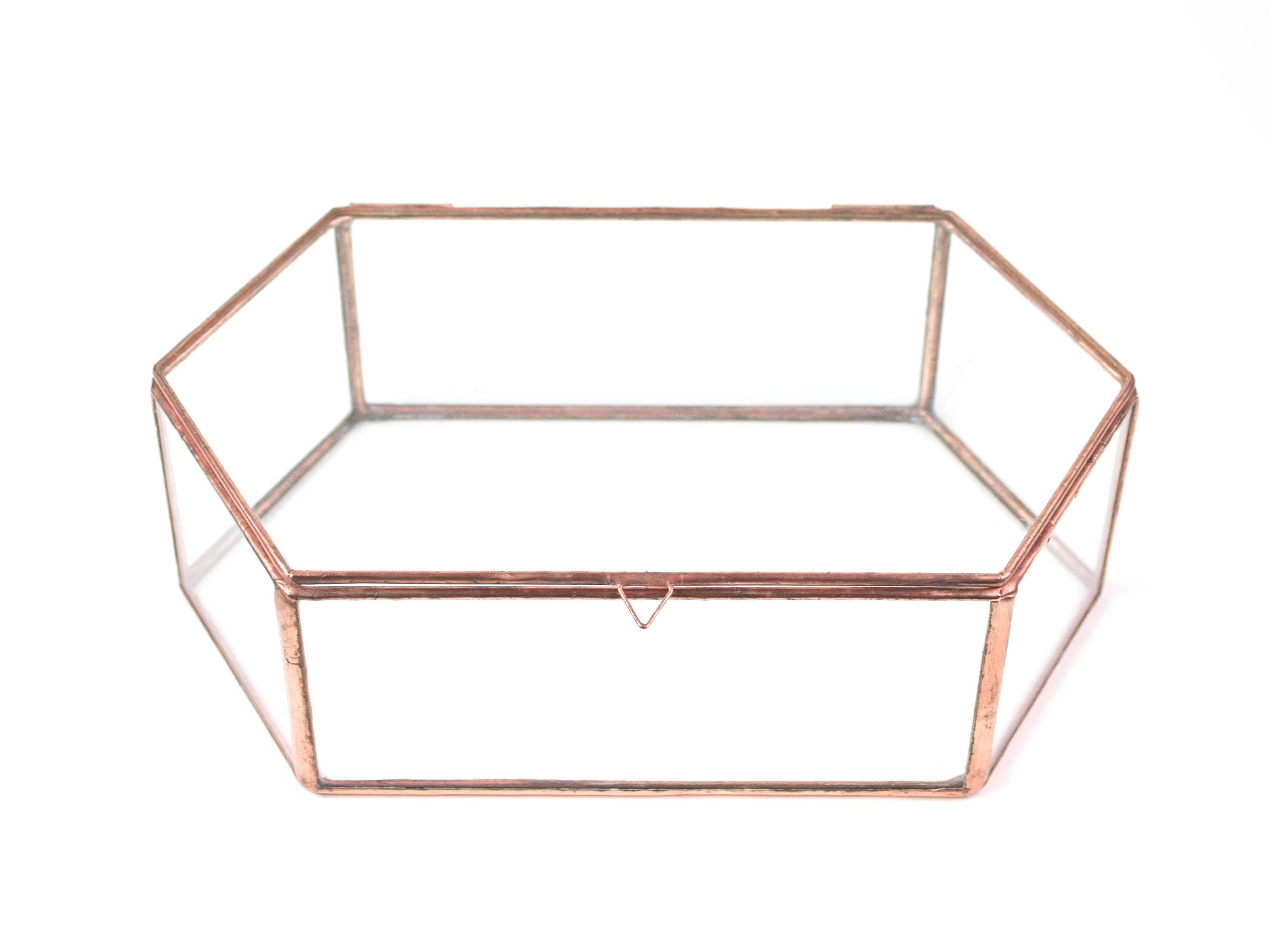 large glass jewelry box