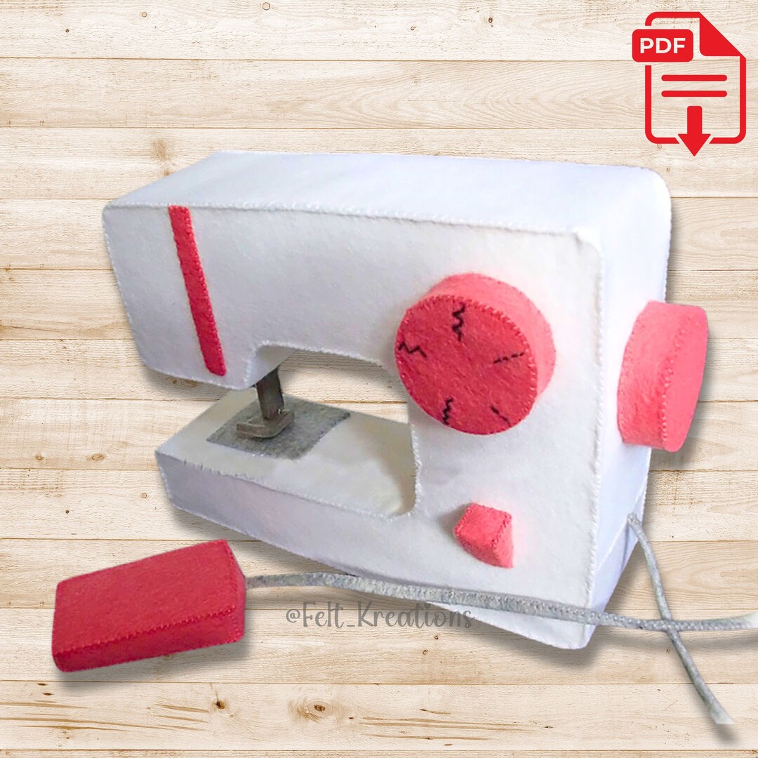 Filz Nähmaschine Schnittmuster und Anleitung DIY Filz Spielzeug Geschenk für Vorschulkinder PDF