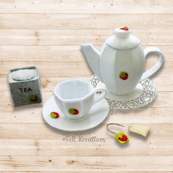 Felt tea set hotsell