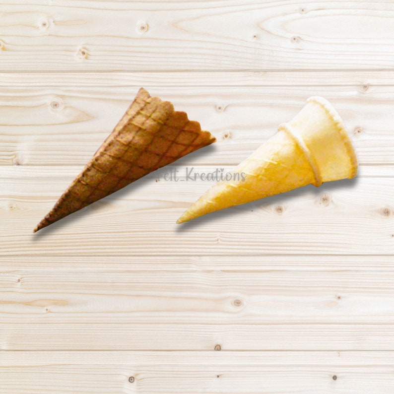 Felt Ice Cream Pattern Set Felt Food Patterns and Tutorials - Ice Cream Cone PDF Felt Sewing Pattern