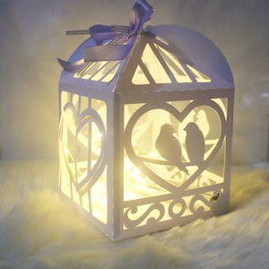 3D Paper Bird Cage Box Cut File/Pattern