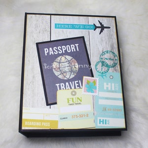 You Are Here Travel Mini Album PDF Tutorial | Personal Use