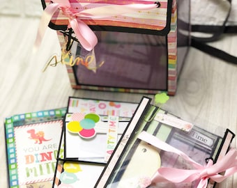 Scrapbooklets with Backpack Box PDF TUTORIAL