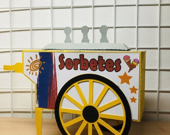 Sorbetes Cart Loot Box Cut File/Pattern