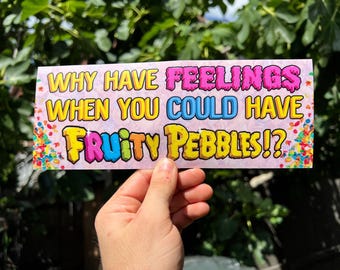 Fruity Pebbles Bumper Sticker/Magnet
