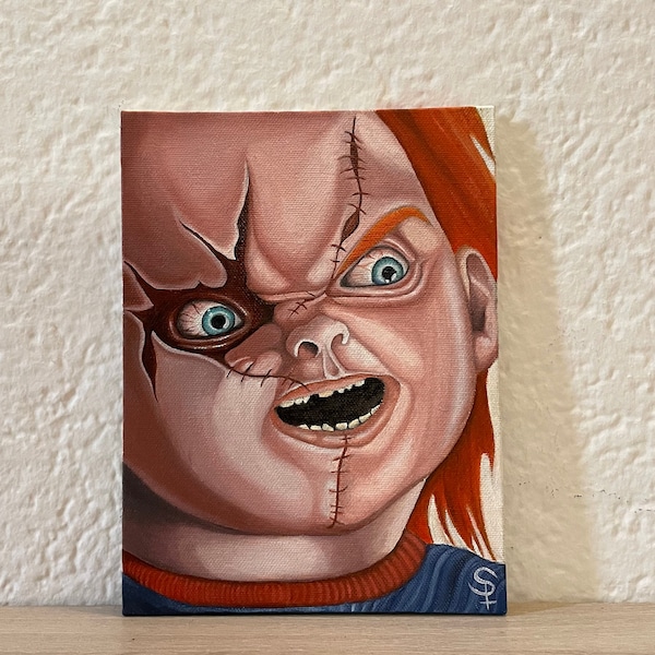 Horror painting limited series chucky, terrifier, pennywise, ghostface